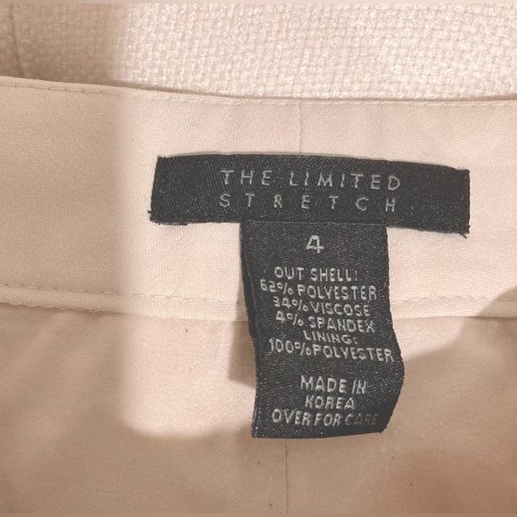 The Limited Stretch cream straight leg pants | Black lining - Picture 4 of 4